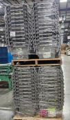 (2) Pallets of Plastic Nesting Storage Bins w/ Integrated Lids