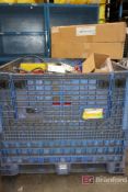Lot of Gaylord Bin of Electrical & Assorted Parts