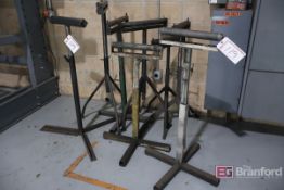(10) Portable Steel Roller Material Stands
