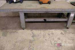 (2) 8' Wooden Workshop Benches, (1) 6' Wooden Workshop Bench