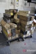 Large Lot of 4x4 & 6x6 Rigging Blocks, (2) Dollies