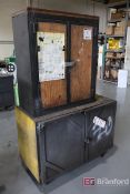 (2) Custom Metal Framed Cabinets w/ Contents