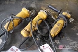(3) DeWalt Angle Grinders