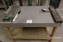 Wooden Shop Bench w/ Bett-Marr No.12 Cheek Bender
