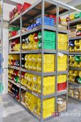 (4) Industrial Shelving Units, Heavy Duty, w/ Contents