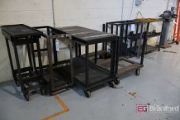 (7) Custom Fabricated Steel Racks & Carts