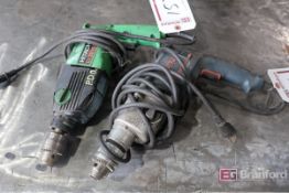 Bosch 1199VSR Hammer Drill, Hitachi DV20VB Hammer Drill