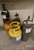 Lot of Multiple Nitrogen, Acetylene Tanks w/ Torch