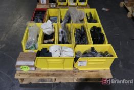 Pallet Lot of Pully's, Chain and Work In Progress Steel Parts