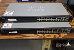 (2) Cisco SG 100-24 24-Port Gigabit Switches