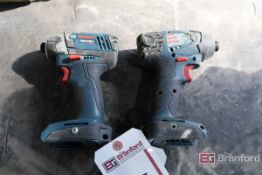 (2) Bosch Impactor 18V Cordless Impact Drivers