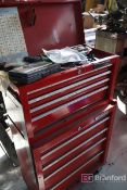 Westward Castered Toolbox, Lower & Upper Box w/ 4-Drawers