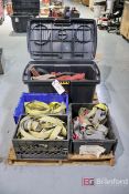 Pallet Lot of Lifting Straps & Rachet Straps