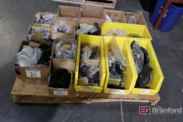 Pallet Lot of Pully's, Chain, Work In Progress Steel Parts & Hardware
