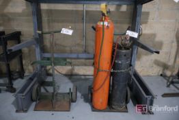 (2) Acetylene Torch Carts w/ Regulators, Torch & Hose