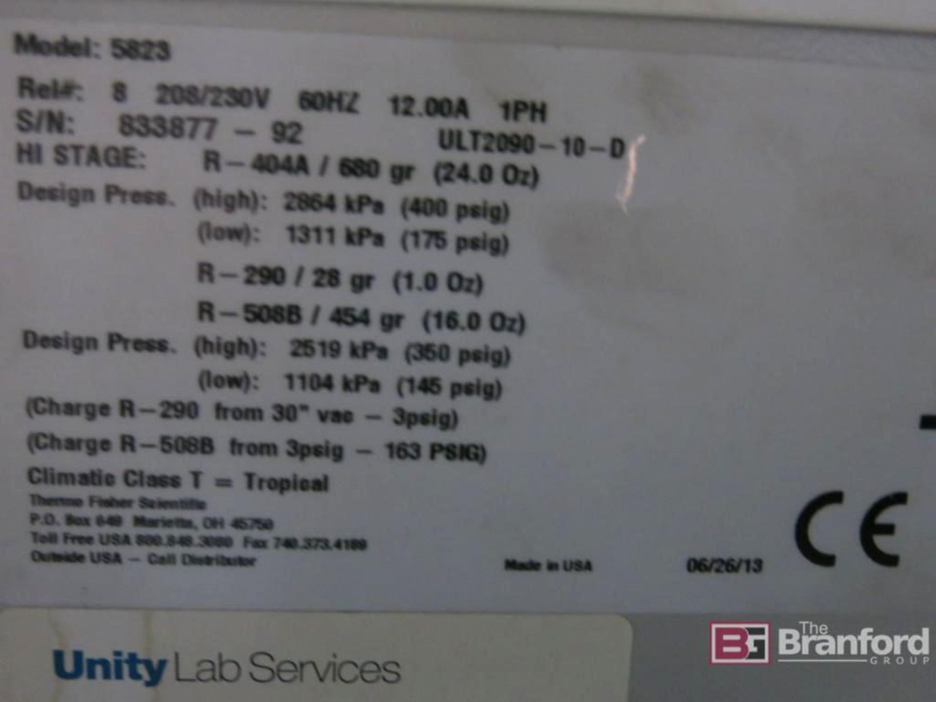 Thermo Scientific Revco CXF Minus 80 Chest Freezer - Image 6 of 7