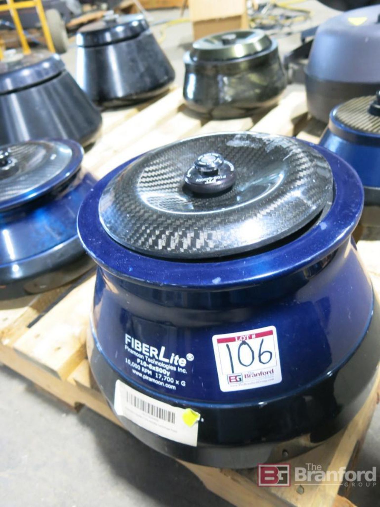 FiberLite F10 x500Y Fiberglass Fixed Angle Rotor, 10,000-RPM, 6 x 500ml