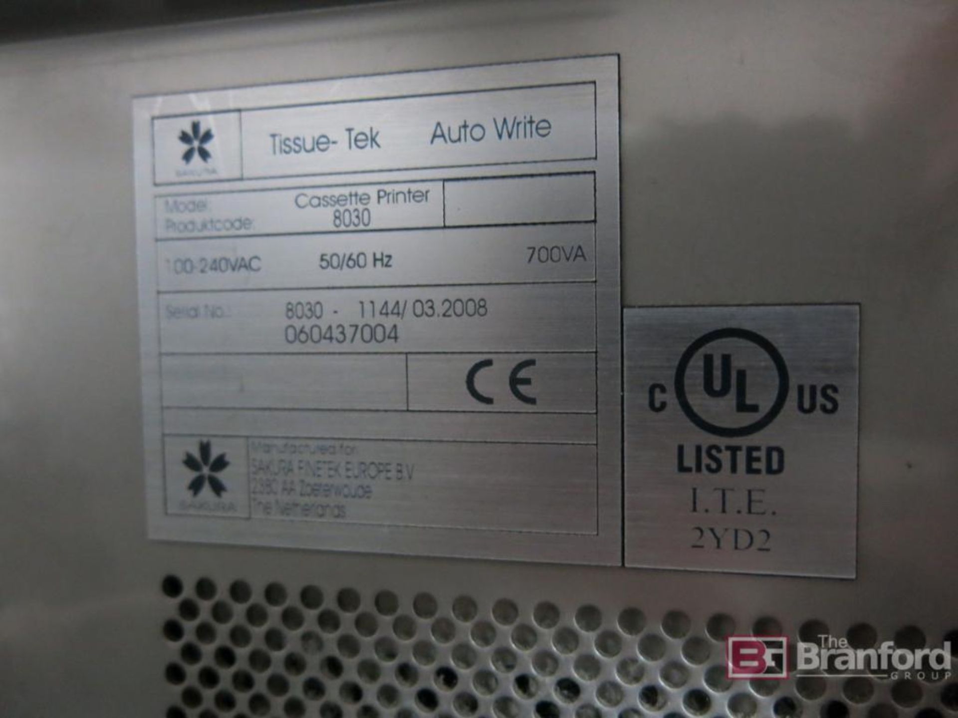 Sakura Tissue Tek Autowrite Laboratory Cassette Printer - Image 4 of 5