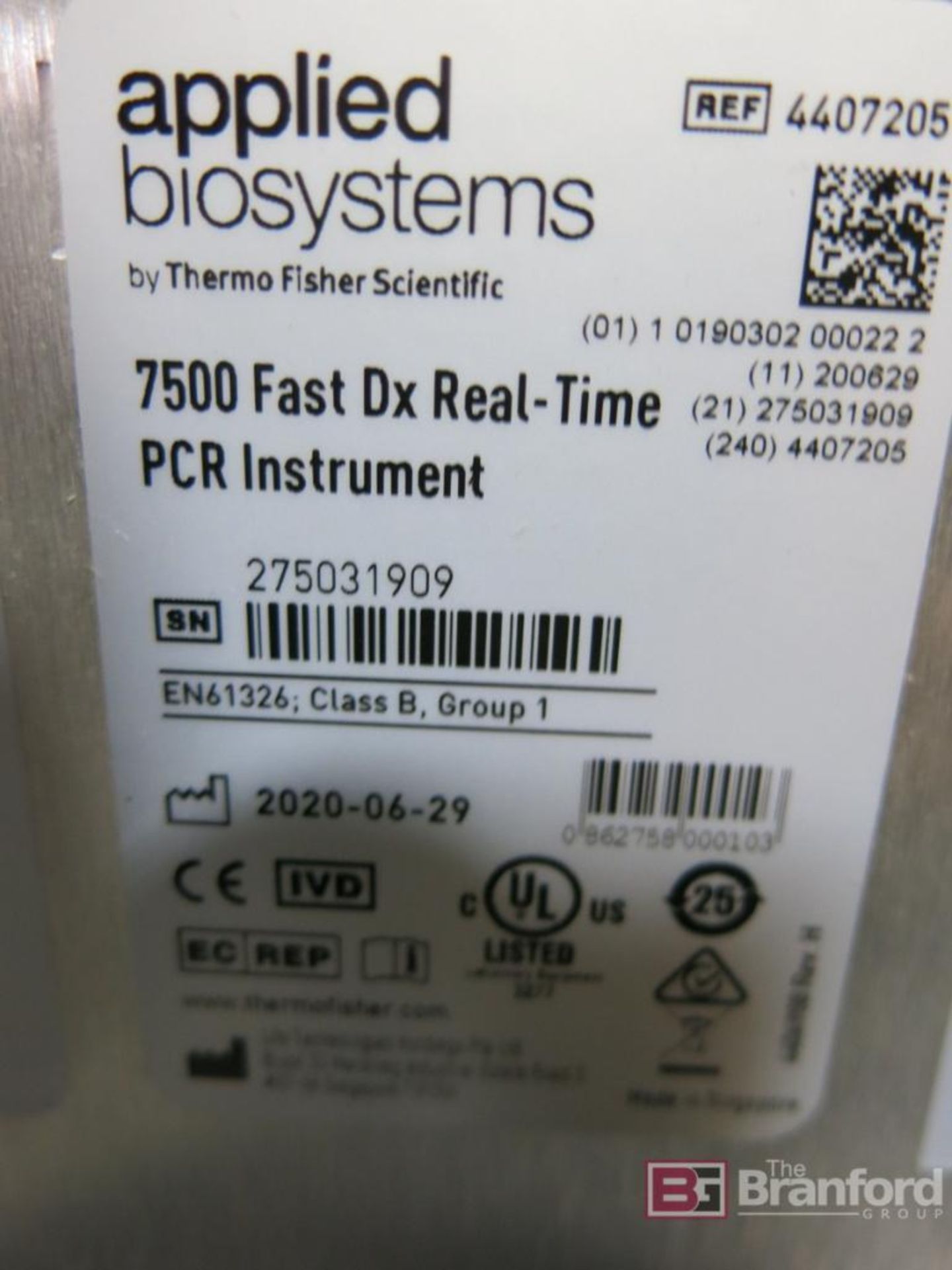 Applied Bioscience Model 7500 Fast DX Realtime PCR Instrument - Image 8 of 8