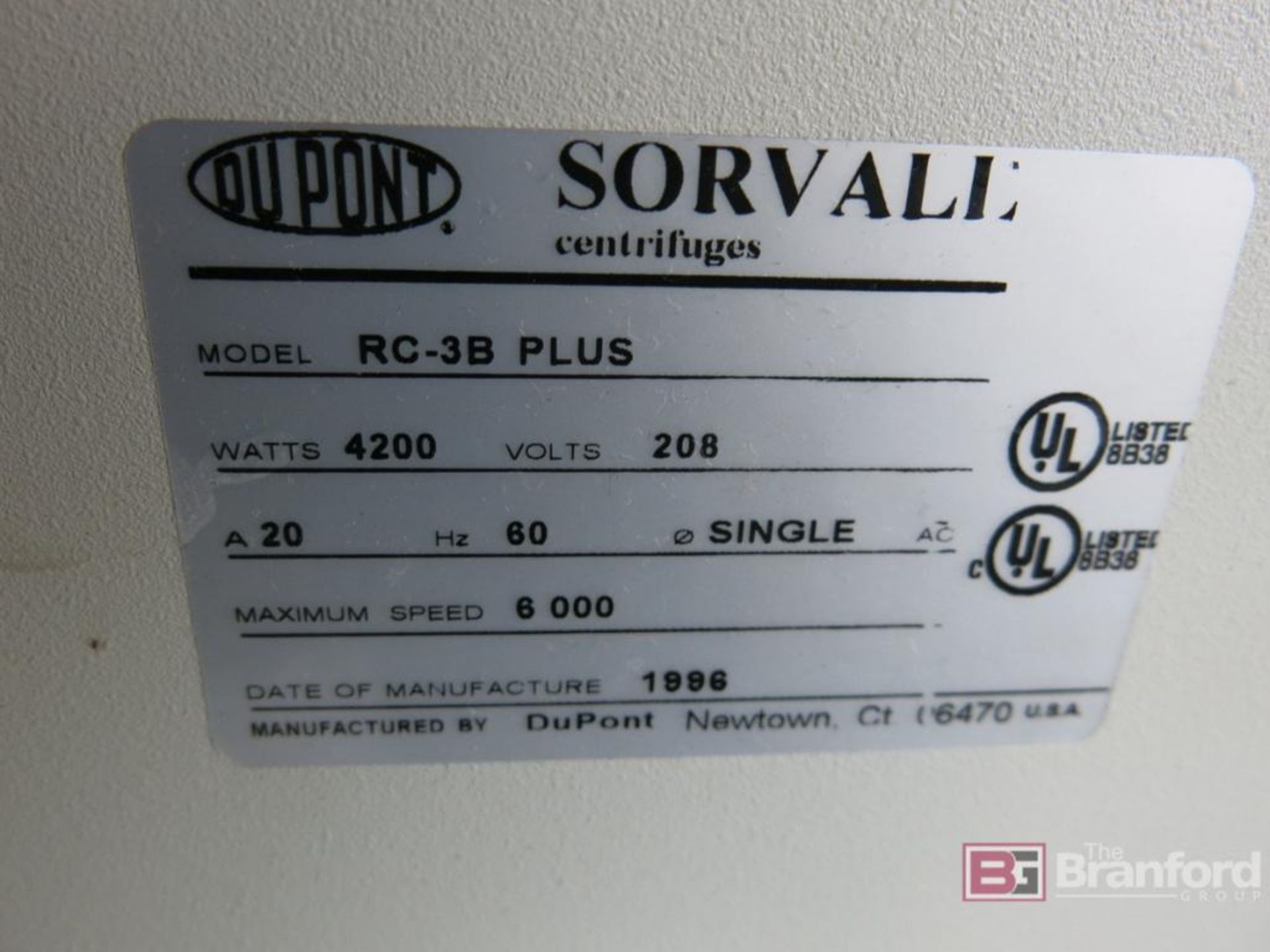 Sorvall RC 3B Plus Centrifuge - Image 3 of 9