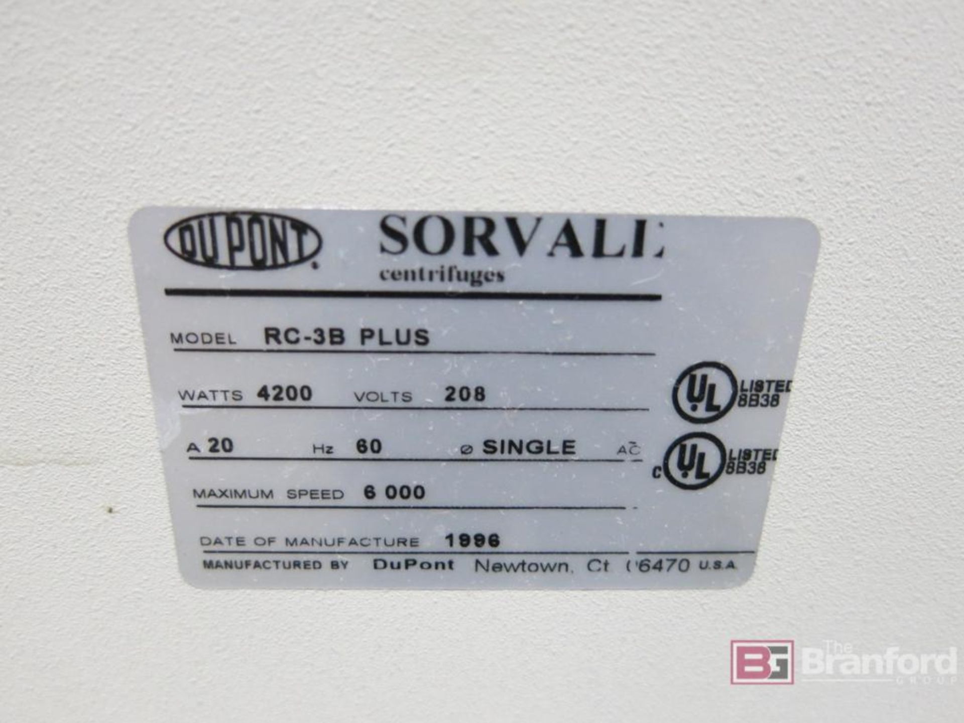 Sorvall RC 3B Plus Centrifuge - Image 5 of 9