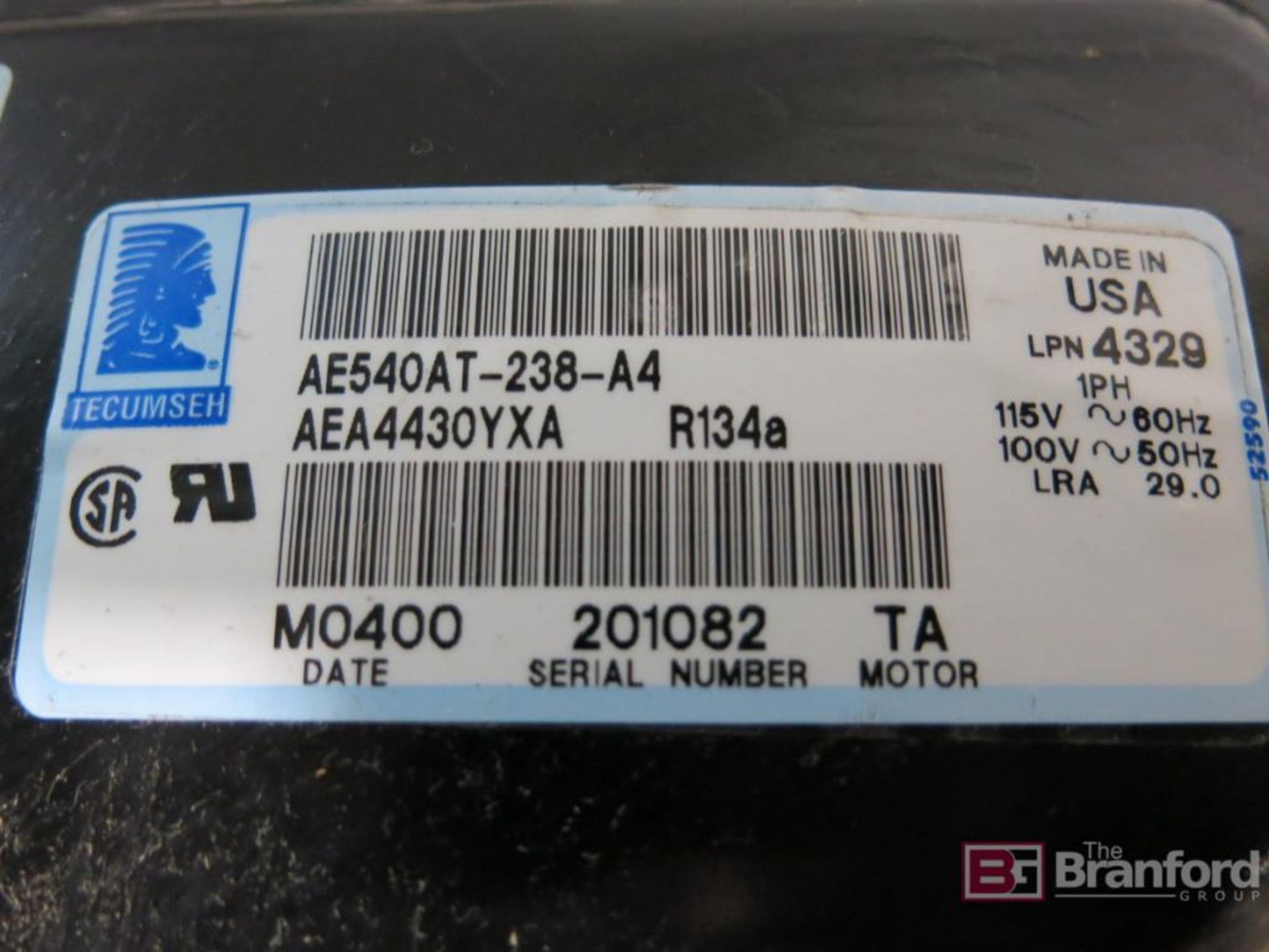 Tecumseh Refrigeration Condenser Model AE540AT-238-A4 - Image 4 of 4