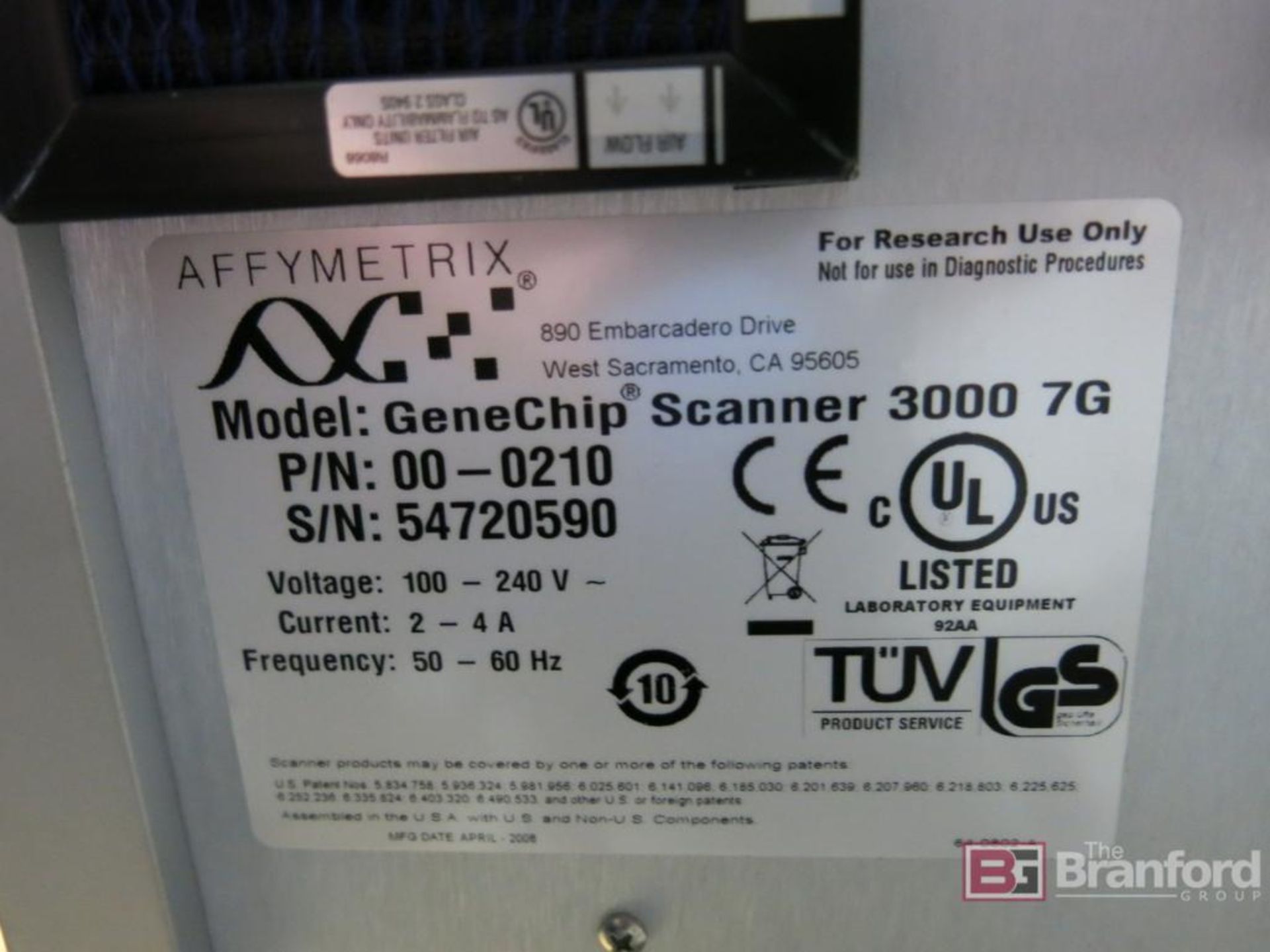 Affymetrix GeneChip Scanner 3000; w/ Affymetrix Autoloader - Image 3 of 4