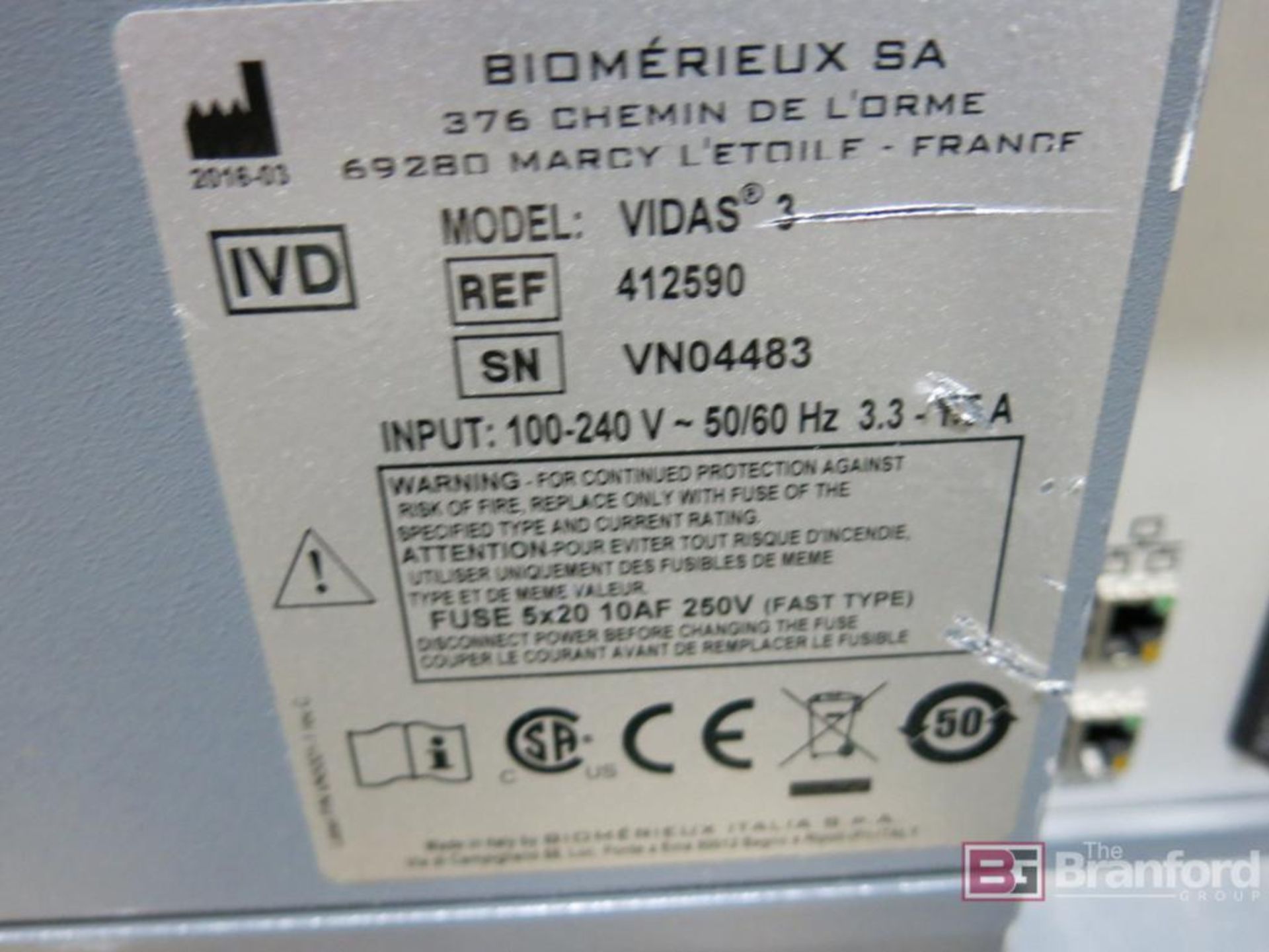 Biomerieux Model VIDAS 3 Automated Benchtop Immunoassay System - Image 12 of 12
