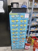20-Drawer Metal Storage w/ contents
