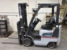 Nissan MOP1F1A15LV Forklift; Side-Shift; STD Tread Tires; 2750-Lb Capacity