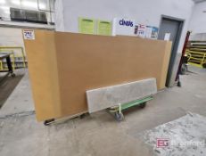 Rolling Panel Cart w/ [5] Sheets of 4' x 8' Plexiglass