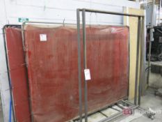 (4) Welding Curtains, (2) Custom-made Drying Racks
