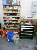 Husky 4-Drawer Rollaround Machinist Toolbox, Custom-made Shelving Unit w/ Contents