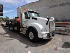 Kenworth T880, Triple Axle Knuckle Boom Flatbed Dump Truck
