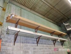 Sections of Shelving w/ Aluminum Saddles, Channel, Extrusion for Store Fronts