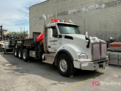 Kenworth T880, Triple Axle Knuckle Boom Flatbed Dump Truck