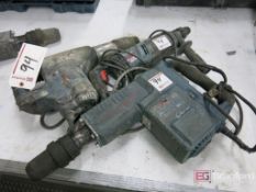 (3) Bosch Hammer Drills