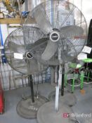 Lot of (3) Pedestal Shop Fans