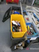 Lot of (3) Shop Carts w/ Contents