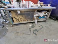4' x 8' Rolling Work Table w/ Contents