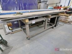 4' x 8' Rolling Table, w/ Contents