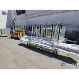 Groves Glass Panel Rolling Carts w/ Panel Cart & Holddowns