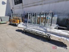 Groves Glass Panel Rolling Carts w/ Panel Cart & Holddowns