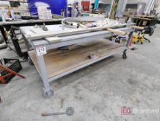 4' x 8' Rolling Table, w/ Contents