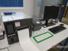 Label Workstation w/ Zebra ZT421 Label Printer, etc