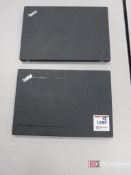 (2) Lenovo ThinkPad Laptop Computers