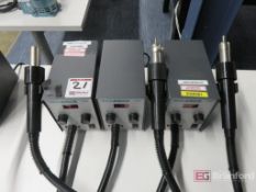 (3) Quick 957DW+ ESD Hot Air Solder Stations