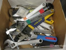 Lot of Assorted Crescent and Adjustable Wrenches