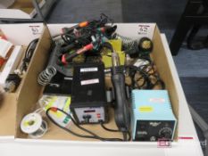 Lot of Soldering Equipment including Weller WES51, SMD 858D