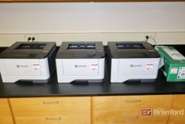 (3) Lexmark B3340 Laser Printers w/ Black High Yield Return Program Toner Cartridge